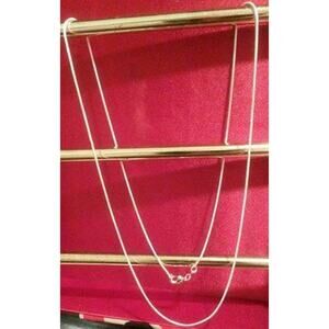 Sterling Silver 925 Plated 30 Inch Snake Chain Necklace New Thin 1/16th" Wide
